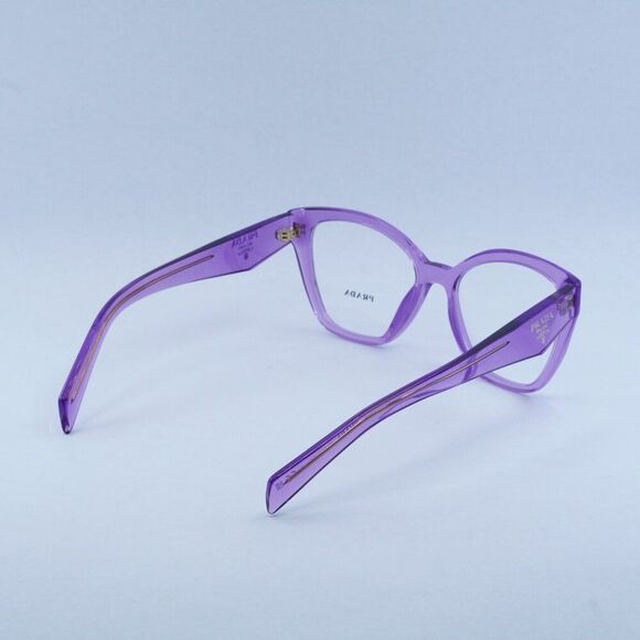 🕶️ New Prada PR20ZV 13R1O1 Eyeglasses - Transparent Amethyst Frame - Picture 9 of 10